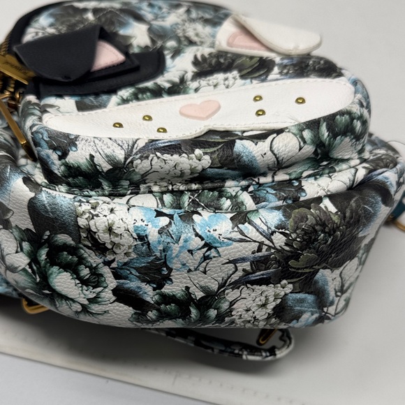 BETSEY JOHNSON MINI BACKPACK DOG & CARD HOLDER KEYRING LOT  PURSE FLORAL main image 5